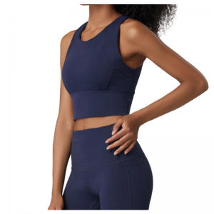 Vestă de yoga solid de culoare solidă