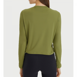 Cămăși de yoga despărțite de culoare solidă