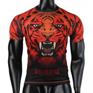 Cina cu ridicata Cina mai bună de paznici pentru bărbați premium personalizați BJJ Nogis, Jiu Jitsu Gi Rash Guard.