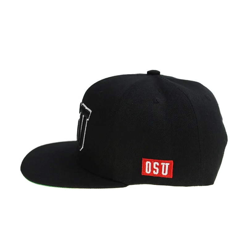 Hip hop hop de înaltă calitate plină coroanănecompletată pentru bărbați snapback și pălărie personalizată 3D broderie