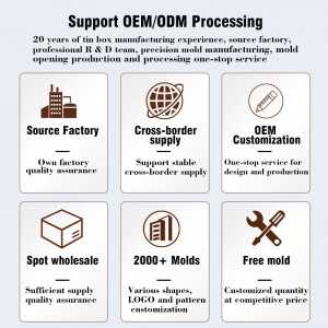 Cutie de ambalaje electronice cutia de tinplate cutia dreptunghiulară