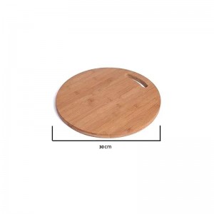 Bloc de tocat rotund din bambus