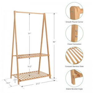 Capacitate mare și economie de spațiu pentru copii cu copii de bambus pentru copii