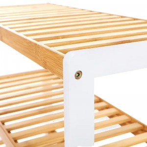 Stand Stand Shelf Organizator de pantofi din bambus