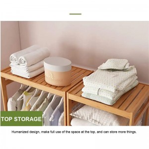 TREBUIE STOP DE DEZVOLTARE SILL SOLID Ejector cu umeraș de îmbrăcăminte Afișare Rack de bambus