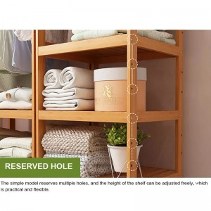 TREBUIE STOP DE DEZVOLTARE SILL SOLID Ejector cu umeraș de îmbrăcăminte Afișare Rack de bambus