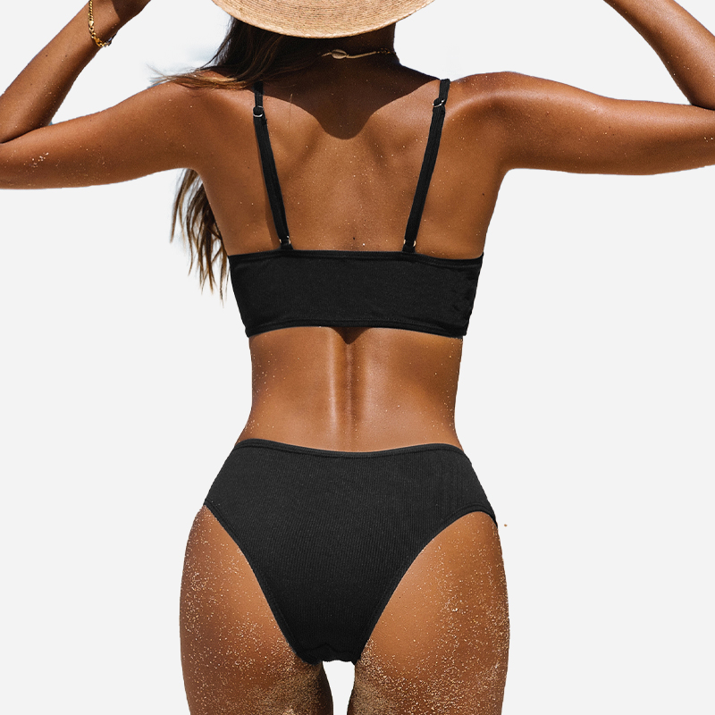 CUTOUT SCOOP GEACT BRALETTE&HIPSTER BIKINI BIKINI