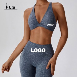 SC1054 Set de yoga Fitness Woman 2024 Sport Sport și Leggings Print Fitness Yoga Wear Gym Set feminin
