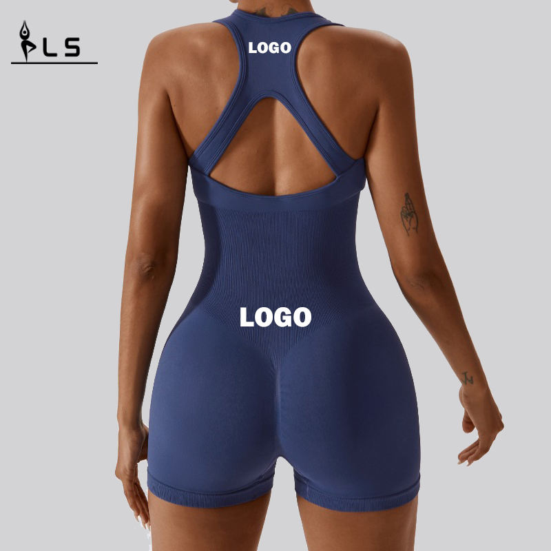 SC1073 One Piece Spaghetti Cutred BodyCon Custom Body Custom Women Women Romperas Seamless