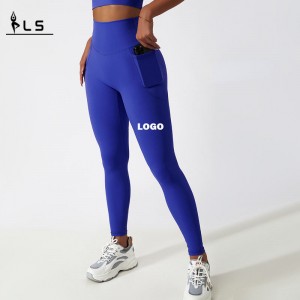 SC10116 Pantaloni de yoga sexy fără sudură cu buzunare pentru femei Legguri respirabile Fitness Yoga Leggings Pantaloni