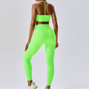 SC101610 HALTER SPORT SPORT Sutien pentru doamne Halter Neck Cross Back Back Sports for Women Logo Women Antrenament Sport Sutien cu ridicata Yoga CRO