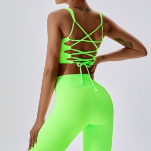 SC10167 Sutien sport pentru femei mari de yoga pantaloni scurți de yoga fată China, fără probleme de fitness sutien sutien sutien sutien sutien sportiv