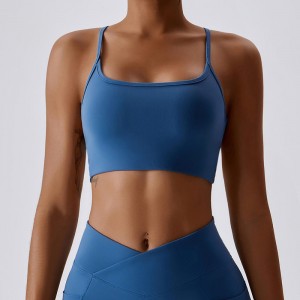 SC10172 Sport sexy Sutppy Brap Sutien Sport pentru femei Sutien sport pentru femei Criss-Cross Back Padded