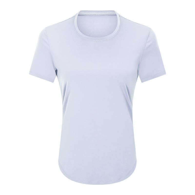 SC102611 Vânzare respirabilă uscare rapidă Tricouri de yoga de yoga cu mânecă scurtă Sport Yoga Antrenament liber cu tricou uscat rapid