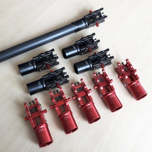 V4 Z30/Z25 CNC Tub de braț pliabil din aluminiu pentru DIA 30mm/25mm Blocare automată cu șurub dublu&arc