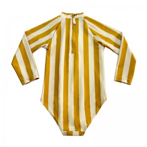 Costum de baie pentru copii cu dungi dintr-o bucată