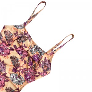 Costum de baie al copiilor cu halter tipărit înapoi