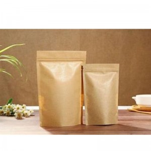 Geanta de mâncare Kraft cu fermoar blocat