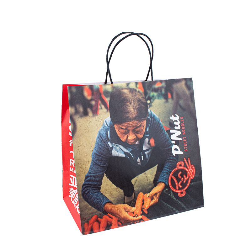 Genti de hârtie Pungi de hârtie personalizate Bolsas Bolsas Paper Shopping Bags