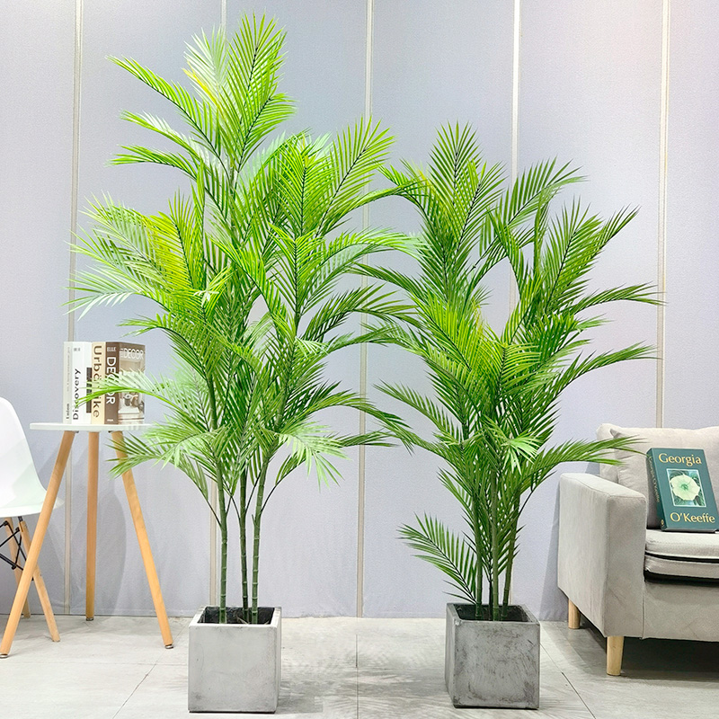 Preț din fabrică cu ridicata areca Palm Dypsis lutescens personalizabil Palm artificial cu ghiveci