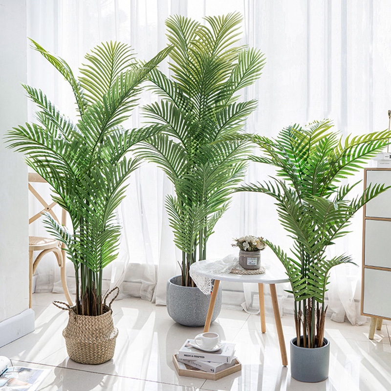 Preț din fabrică cu ridicata areca Palm Dypsis lutescens personalizabil Palm artificial cu ghiveci