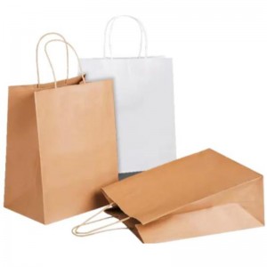 Geantă de hârtie Kraft cu propriul logo