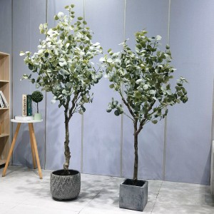 Comerț cu ridicata fabrică manuală Fabricare artificială Plante artificiale Plante de copac Faux Arbore Eucalipt pentru decor pentru casă