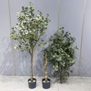 Comerț cu ridicata fabrică manuală Fabricare artificială Plante artificiale Plante de copac Faux Arbore Eucalipt pentru decor pentru casă