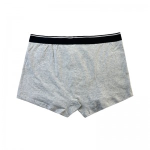 Personalizați lenjerie de culoare simplă modă completă imprimată confortabilă pentru bărbați moi de Crăciun, de la Christmas Boxer Scurturi gri Lenjerie gri