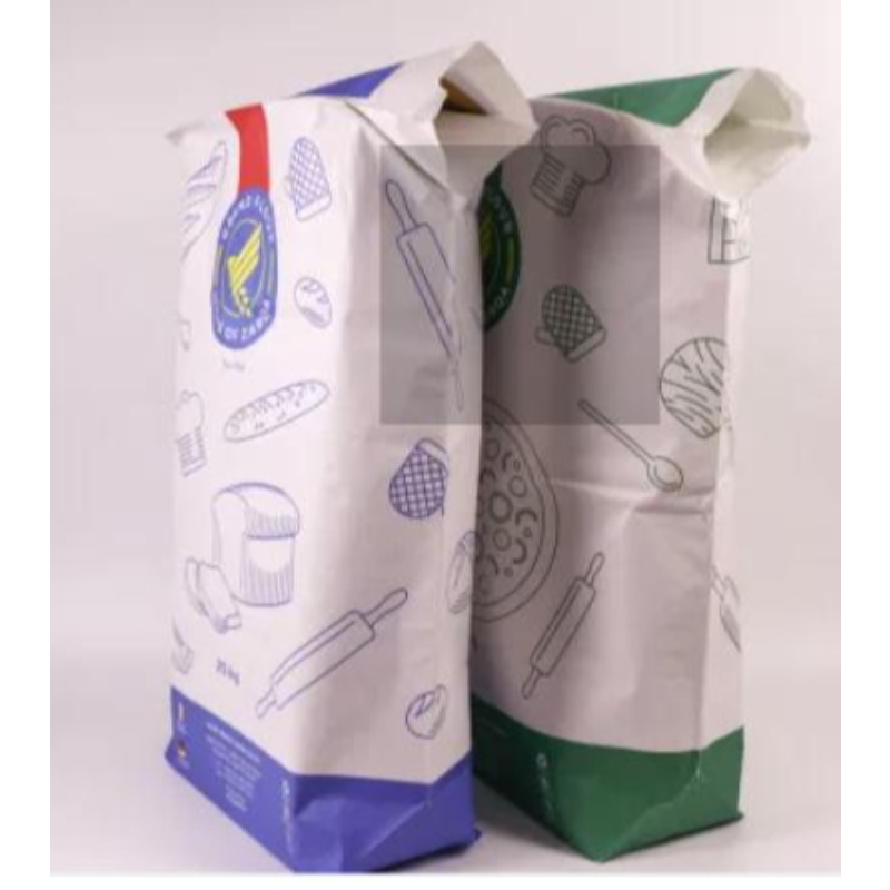 Multistrat Kraft Paper Grâu Bakery Maida făină de făină Dimensiune 25 kg