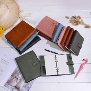 Jurnal din piele Reumple Notebook Spiral Journal Portofoliu Binder- A5&A6