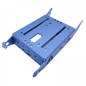 Procesarea personalizată a pieselor din tablă din aliaj de aluminiu cu finisaj anodizat.