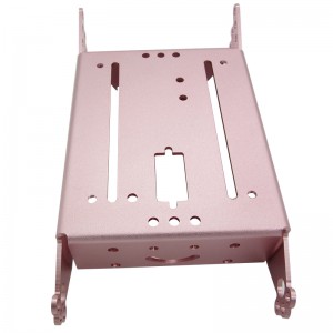 Procesarea personalizată a pieselor din tablă din aliaj de aluminiu cu finisaj anodizat.