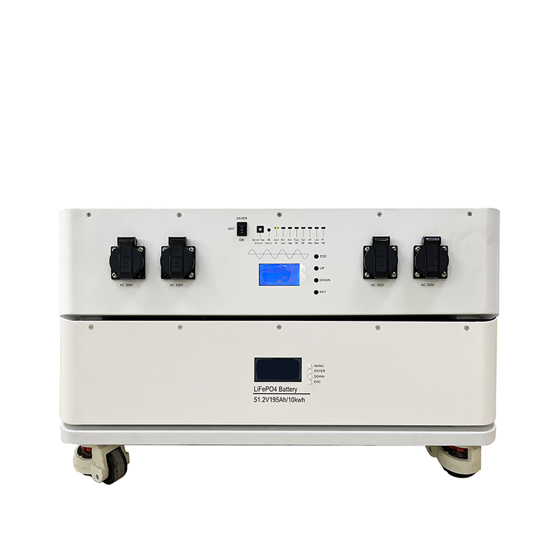 Stocare pentru casă cu energie Stackable 10kWh Baterie Baterie Stocare baterie Litiu 51.2V 190A cu invertor de 6000W