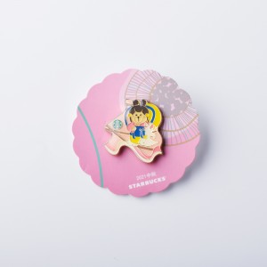 Imitație personalizată Imitație Enamel Comic Image Logo Insignă, taxă de probă gratuită, potrivită pentru colectare, farmece de ecuson din metal auriu, pin, email moale