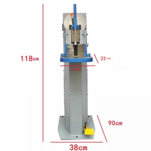 JR-S300 Mașină electrică de tăiat colț vertical cu platformă mică Cutter colț rotund