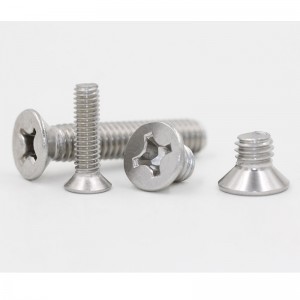 șurub cu cap înecat încrucișat