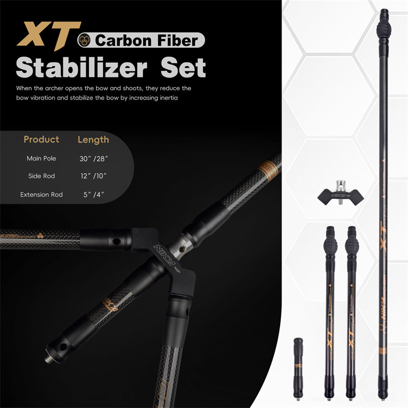 Stabilizatori de carbon XT 3K pentru arcași