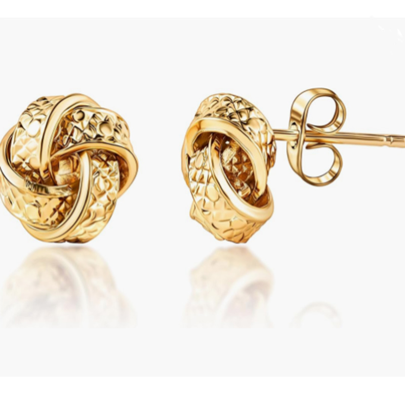 Cercei cunoduri de aur de lux 18k de aur - clasic - clasic & Design texturat elegant pentru rafinament atemporal