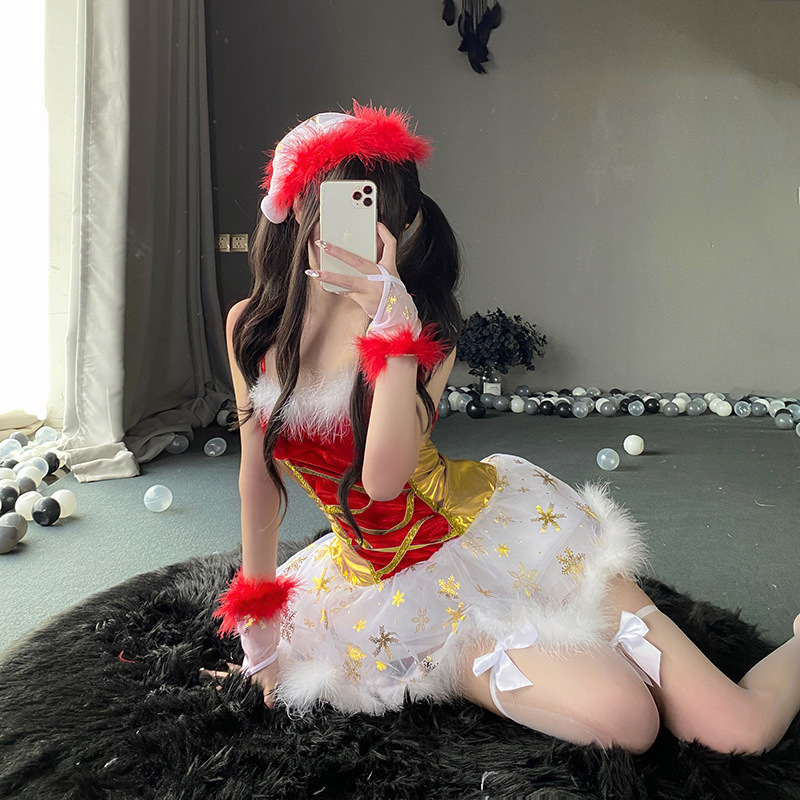 Nou - Costume de Crăciun în stil, plus - Stiluri de mărime pentru Europa și America. Potrivit pentru petrecerile de Crăciun, Club DS Stage Performance Wear 101 Preț:$89.99