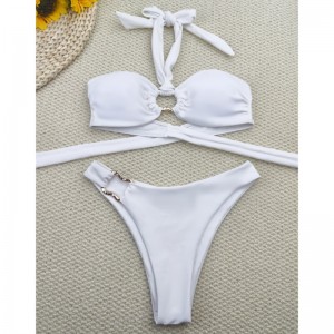 2025 New Sexy Two - Set de bikini bucăți. Stil european și american cu legături, scăzut - Talie. Cruce - Articol de frontieră pentru Amazon. Costum de baie bikini XY2513 Preț:$79.99
