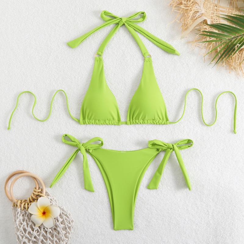 Nou 2025 european și american-Bikini de comerț exterior în stil. Trei-Puneținoi costume de baie pentru femei, disponibile în mai multe culori. Două-Piese de baie cu un design sexy QT25017 Preț:$79.99