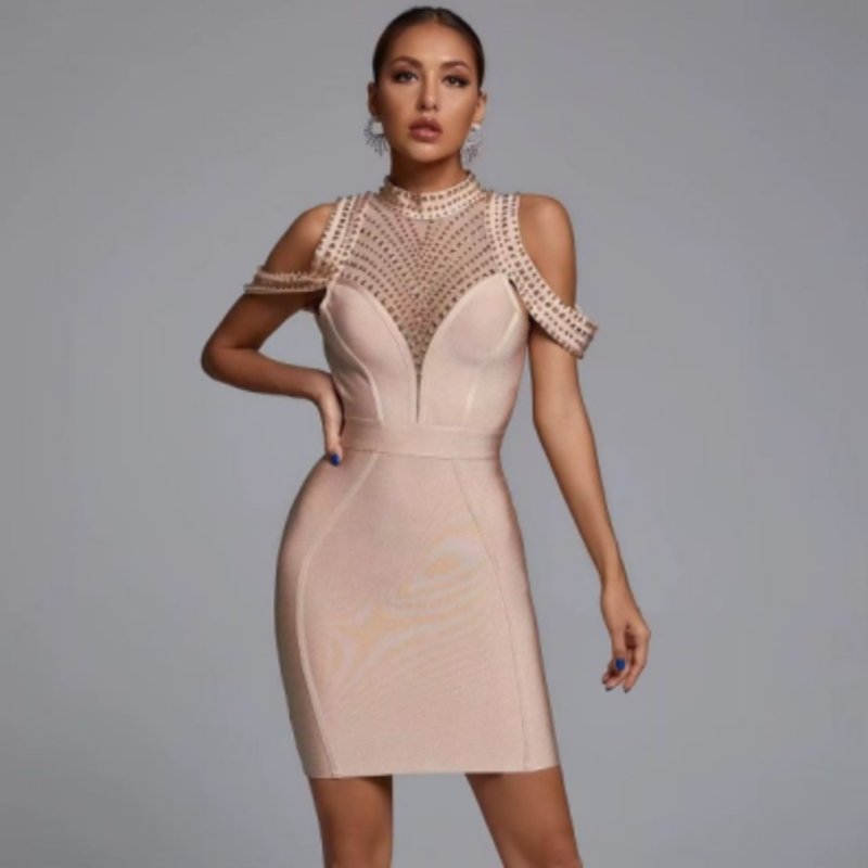 Bandaj tricot de vară dungi spaghete, piesă de foraj rochii de rochii de corp fără bretele