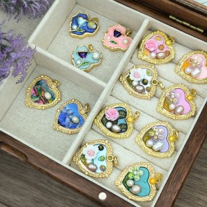 Pandantiv de pictură în ulei de epocă