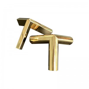 Zotye din oțel inoxidabil Electroplate Triangular trei-Ornament de suport ridicat dimensional