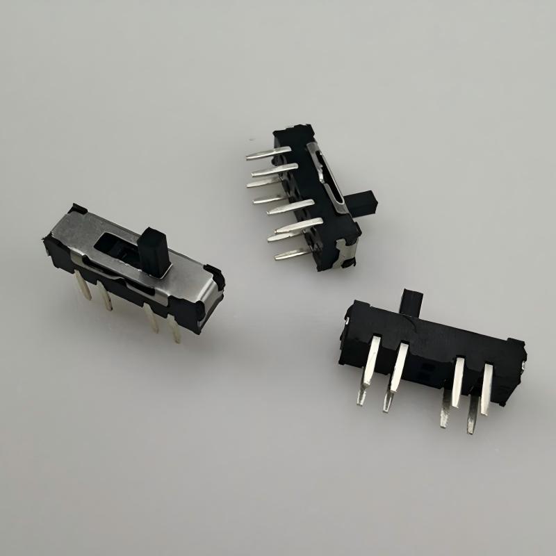 comutator glisant MSS-23D19 opt-știft orizontal/comutator vertical fixat/fără ace trei-poziție