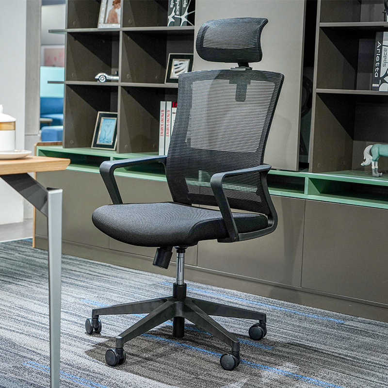 Model BGY001 Scaun ergonomic cu plasă - Spate curbat respirabil cu înălțime-Brațe reglabile pentru studiu, birou și sesiuni lungi de ședere